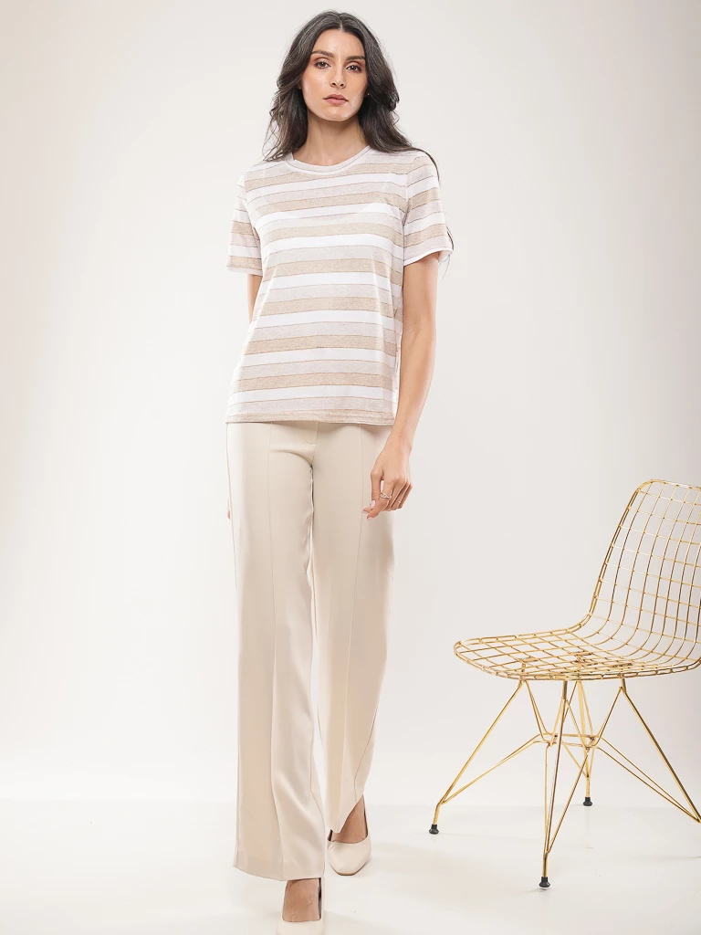 T-shirt fluide coton mélangé