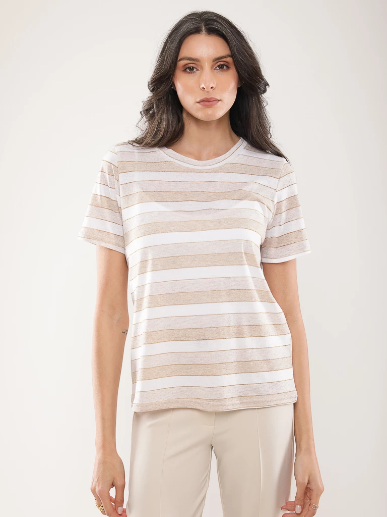 T-shirt fluide coton mélangé