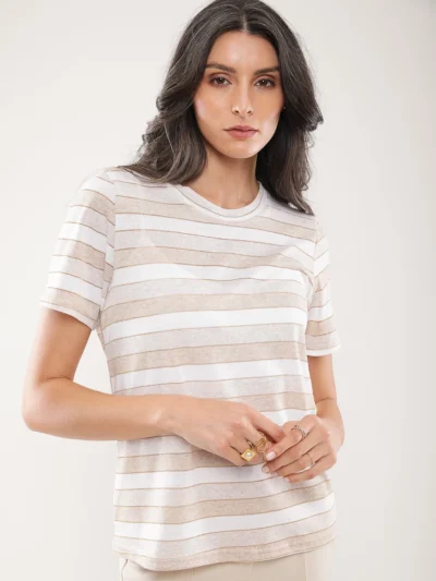 T-shirt fluide coton mélangé