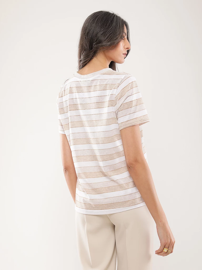 T-shirt fluide coton mélangé