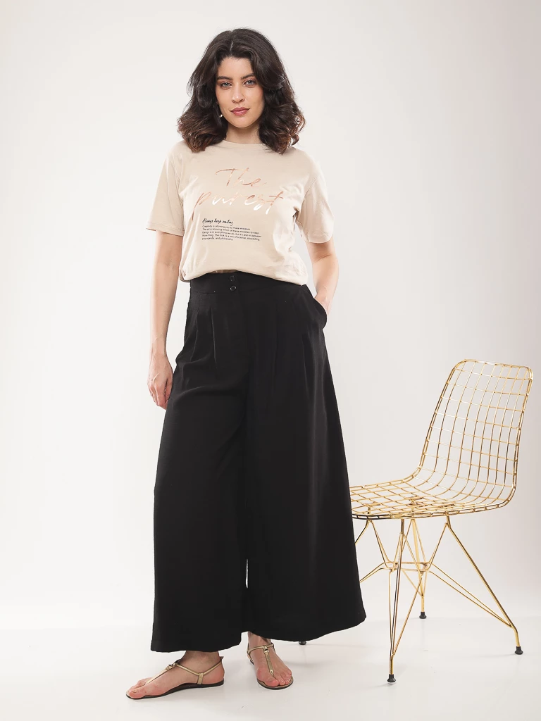 Pantalon Large à Pinces