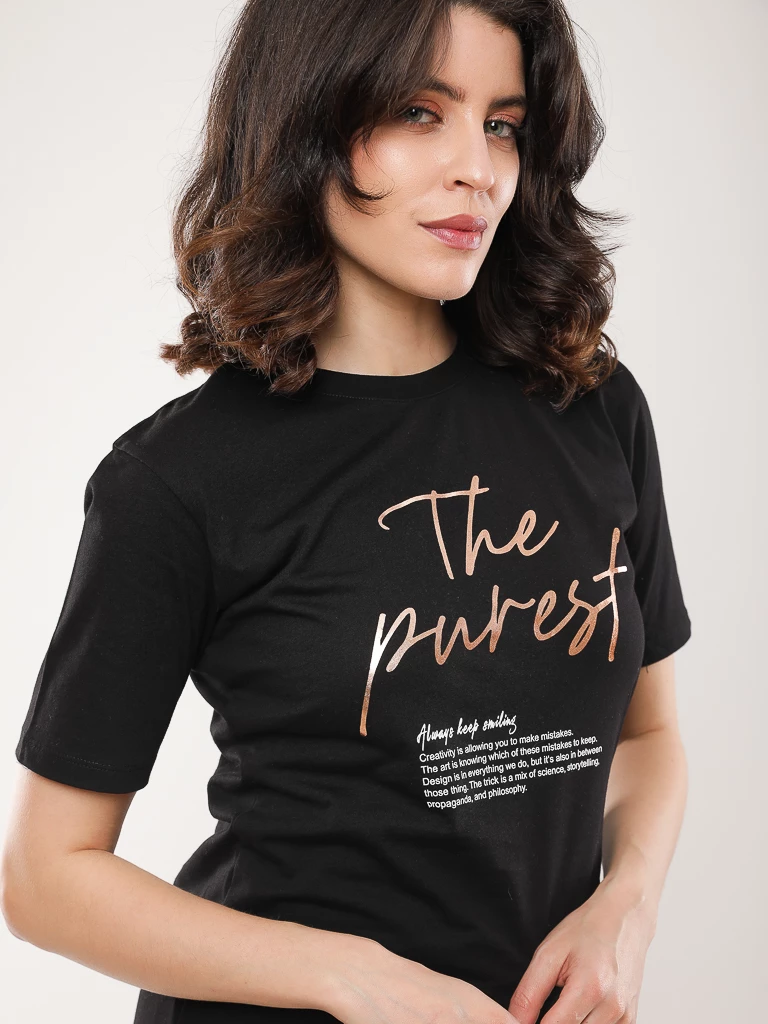 T-shirt coton à imprimé graphique