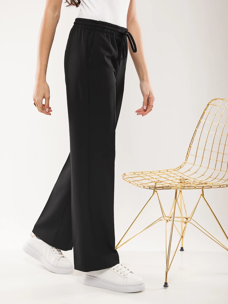 Pantalon large à cordon de serrage