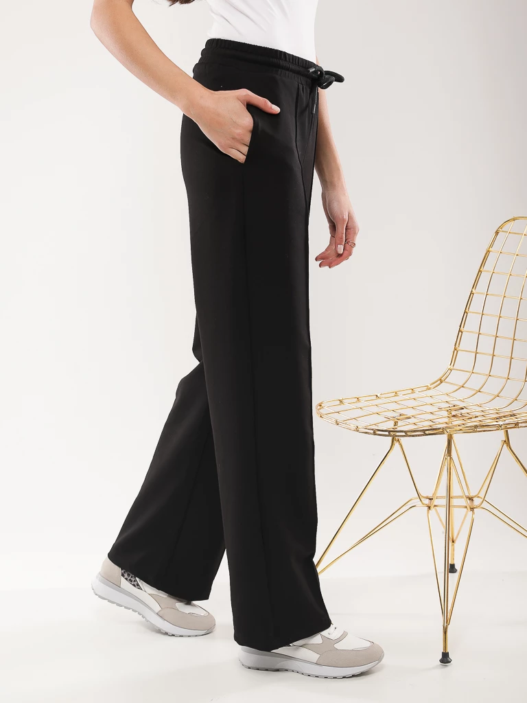 Pantalon large en molleton