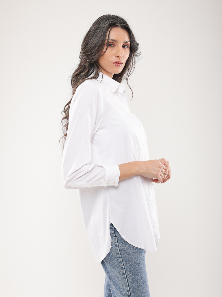 Chemise oversize manches longues