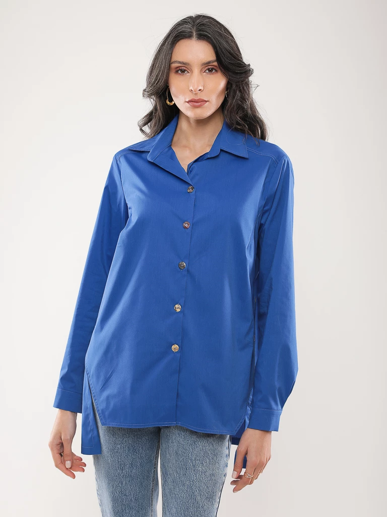 Chemise oversize manches longues