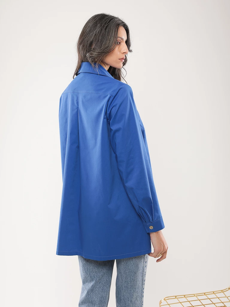 Chemise oversize manches longues