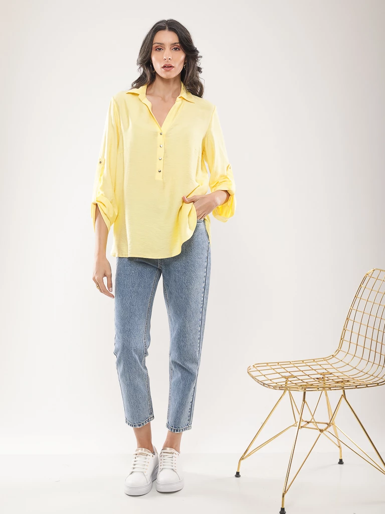 Blouse fluide manches longues