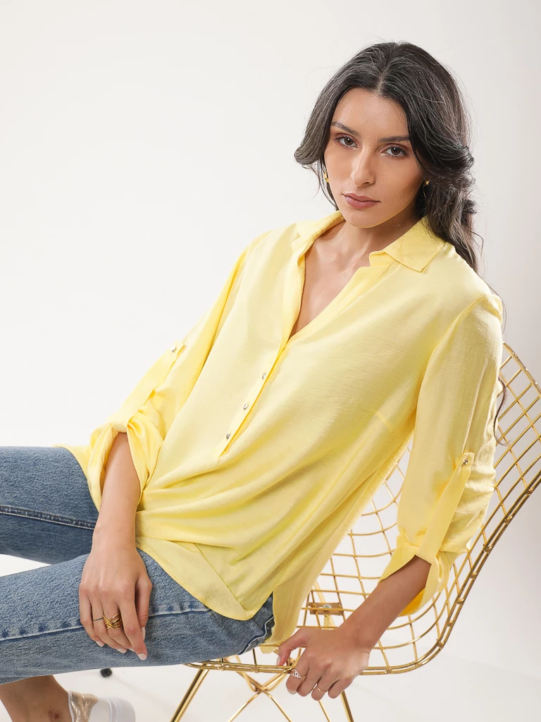 Blouse fluide manches longues