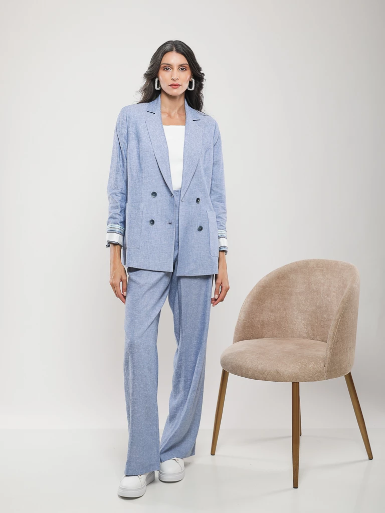 PANTALON LARGE A PINCE